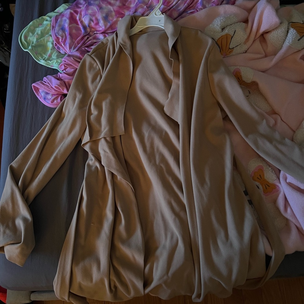 SHEIN Tan Women's Cape Jacket